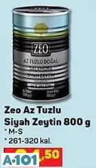 ZEO AZ TUZLU SİYAH ZEYTİN ZEO AZ TUZLU SİYAH ZEYTİN